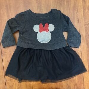 Disney Minnie Mouse fleece tutu sequin dress 12 months